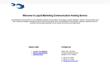 Tablet Screenshot of liquidhostings.com